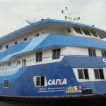 Agência-Barco da CAIXA no Amazonas.