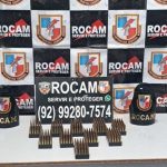 Apreensão de munições de fuzil pela ROCAM em Manaus.