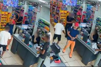 Assalto a mercadinho em Manacapuru: homem armado dispara para o alto