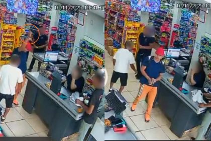 Assalto a mercadinho em Manacapuru: homem armado dispara para o alto