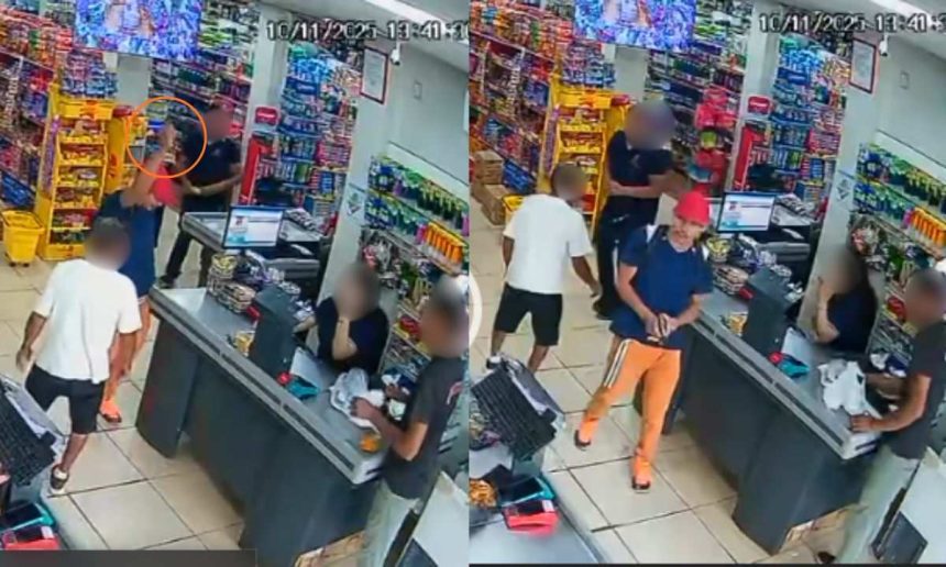 Assalto a mercadinho em Manacapuru: homem armado dispara para o alto