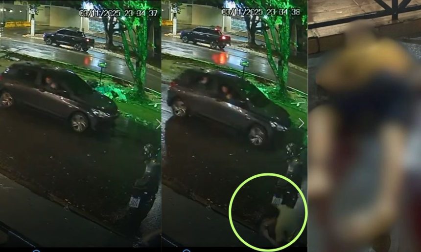 Câmeras de segurança registram execução em Manaus.