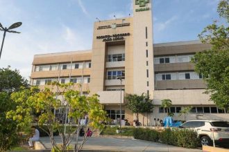 Fachada do Hospital Pronto-Socorro João Lúcio, Manaus, Amazonas.
