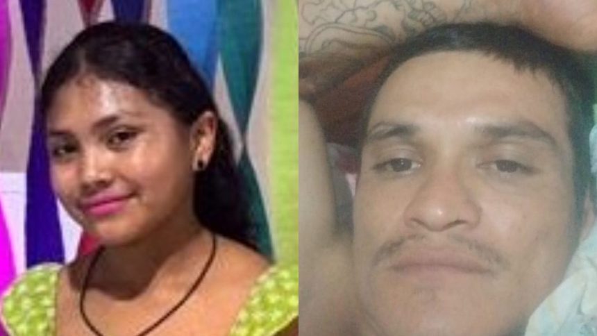 Foto de duas pessoas: mulher e homem, possivelmente procuradas pela polícia.