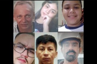 Imagens de pessoas desaparecidas em Manaus divulgadas pela Polícia Civil.