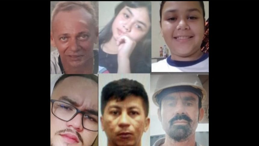 Imagens de pessoas desaparecidas em Manaus divulgadas pela Polícia Civil.