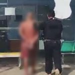 Policial prende homem suspeito de estupro de criança.