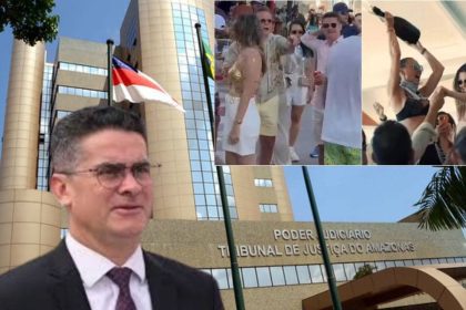 Prefeito de Manaus e prédio do Tribunal de Justiça do Amazonas (TJAM).