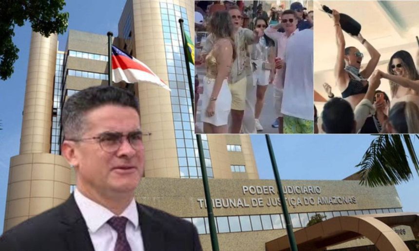 Prefeito de Manaus e prédio do Tribunal de Justiça do Amazonas (TJAM).