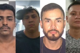 Quatro suspeitos procurados pela Polícia Civil em investigação de homicídios no bairro Alvorada.