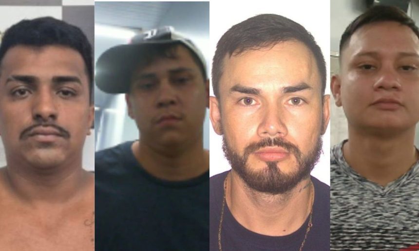 Quatro suspeitos procurados pela Polícia Civil em investigação de homicídios no bairro Alvorada.
