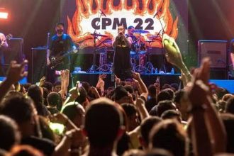 Show da banda CPM 22 no lançamento do Tecnogame AGON BY AOC em Manaus.