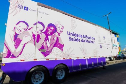 Unidade Móvel de Saúde da Mulher, carreta de atendimento médico.