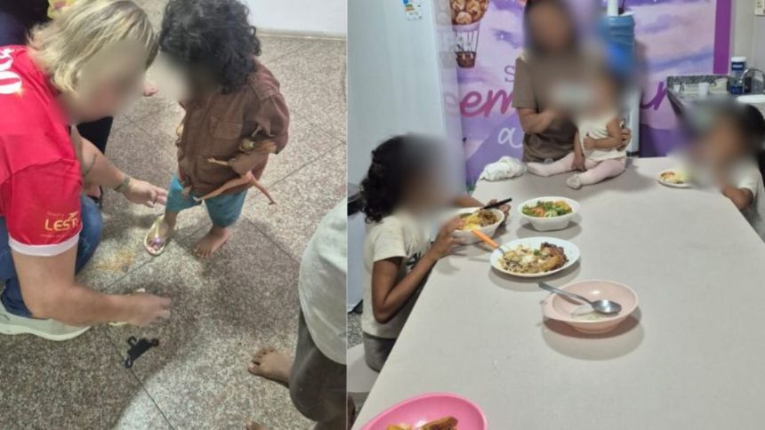 Crianças sujas e abandonadas são encontradas em rua da zona norte de Manaus