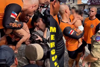 Bombeiros salvam bebê que estava engasgado em Manaus