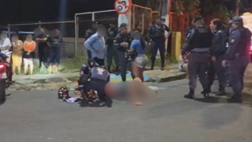 Colisão entre carro e moto termina em caso de polícia na zona centro-sul de Manaus