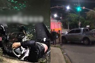 Motociclista cai em igarapé após ser atingido por carro na zona sul de Manaus