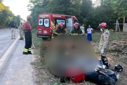 Motociclista morre em colisão com carro na BR-174
