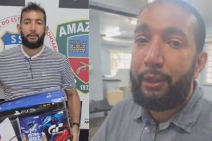 PS5 furtado que seria presente de Natal é recuperado pela polícia e devolvido à família em Manaus