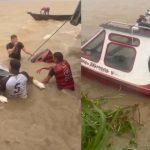 Embarcação naufraga após ser atingida por forte chuva no Rio Solimões