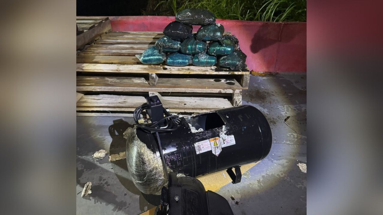 Polícia apreende drogas avaliadas em R$ 300 mil dentro de compressor no Amazonas
