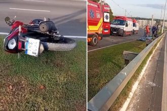 Casal morre em acidente de moto na Avenida do Turismo, em Manaus