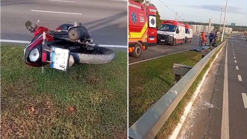 Casal morre em acidente de moto na Avenida do Turismo, em Manaus