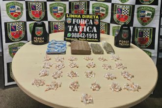 Polícia apreende mais de 250 porções de drogas no bairro Japiim