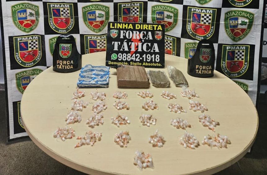 Polícia apreende mais de 250 porções de drogas no bairro Japiim