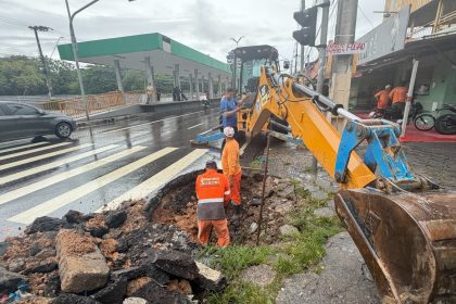 Seminf realiza manutenção na avenida Constantino Nery