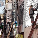 Mais de 15 toneladas de cabos retiradas do Centro de Manaus