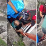 Idoso é resgatado após passar dois dias preso em bueiro em Manaus