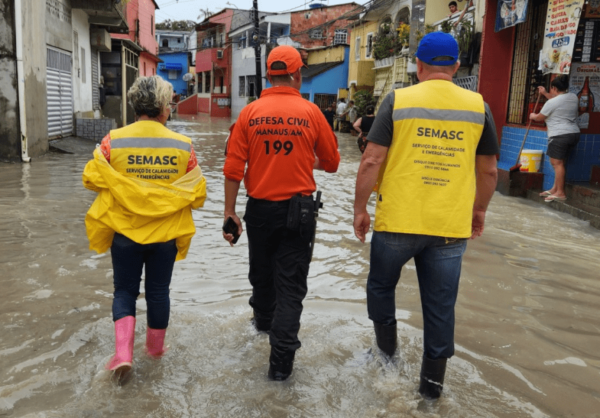 Fortes chuvas atingiram 77 milímetros em Manaus