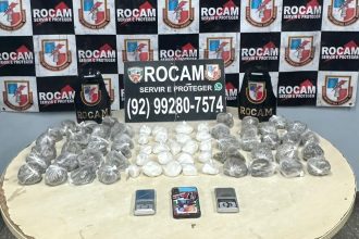 Rocam apreende drogas e prende mulher por tráfico de drogas em Manaus
