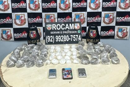 Rocam apreende drogas e prende mulher por tráfico de drogas em Manaus