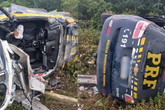Agente da PRF morre após acidente com viatura na BR-174