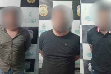 Trio é preso em Manaus por suspeita de furtos de veículos com uso de 'Chapolin'