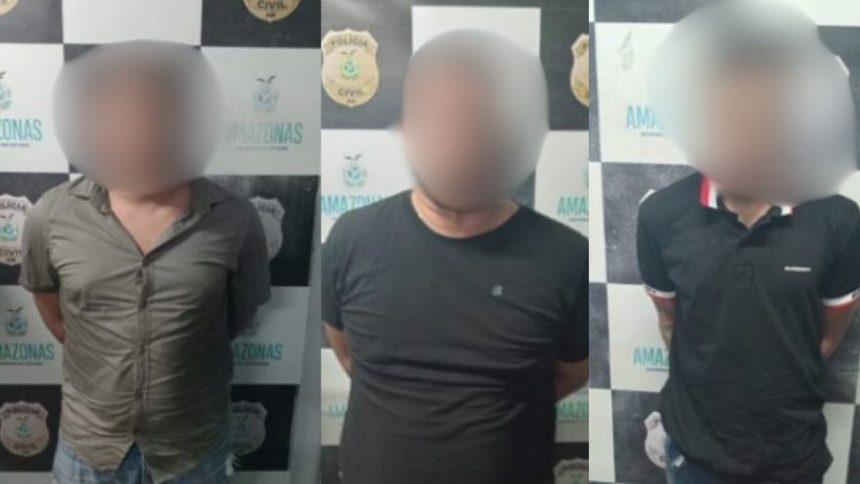 Trio é preso em Manaus por suspeita de furtos de veículos com uso de 'Chapolin'