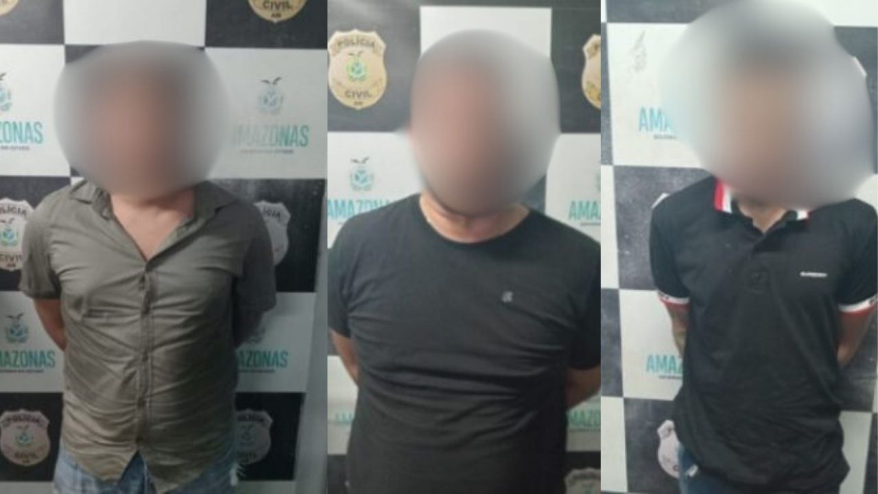 Trio é preso em Manaus por suspeita de furtos de veículos com uso de 'Chapolin'
