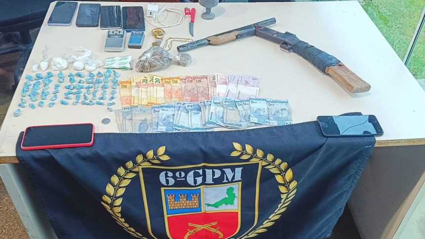 Casal é preso e adolescente apreendido com drogas e arma caseira no AM