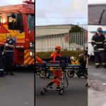 Colisão entre três micro-ônibus deixa trabalhadores feridos no Distrito Industrial