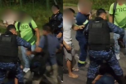 Suspeito de assaltar ônibus da linha 560 é espancado por populares em Manaus