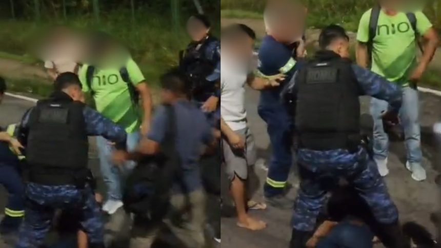 Suspeito de assaltar ônibus da linha 560 é espancado por populares em Manaus