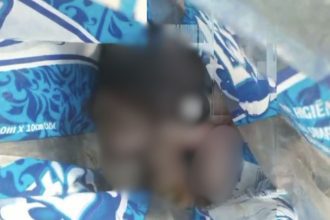 Bebê é encontrado dentro de saco plástico em lixeira no Amazonas