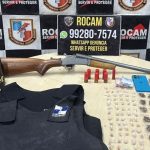 Rocam prende homem com armas e coletes balísticos em invasão de Manaus
