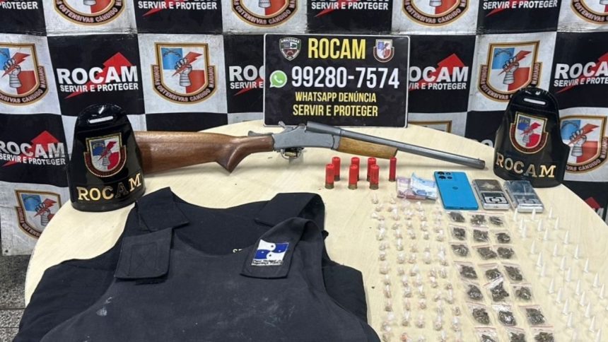 Rocam prende homem com armas e coletes balísticos em invasão de Manaus
