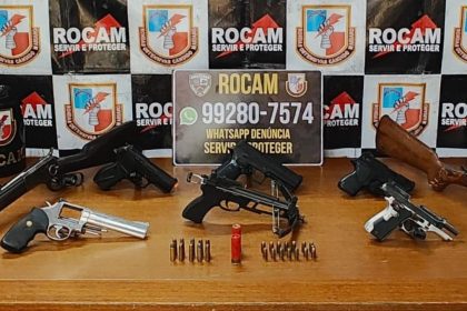 Rocam apreende arsenal de armas de fogo e liberta mulher mantida em cárcere no AM