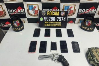 ROCAM prende dupla de assaltantes após celular roubado ser rastreado em Manaus