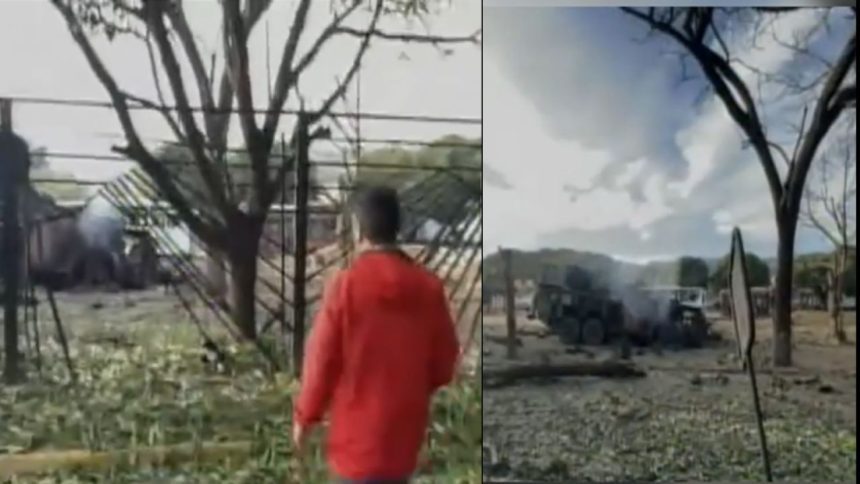 Vídeo mostra destruição em base militar de Caracas após ataque dos EUA a Venezuela