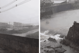 Chuva derruba muro da base aérea de Manaus